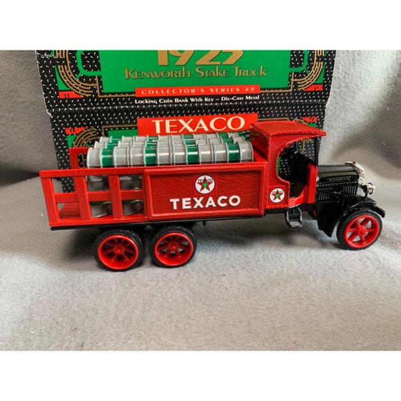 Texaco 1925 Kenworth Stake Truck Barrels Die-Cast Metal Coin Bank Collectors Ser - Picture 3 of 13